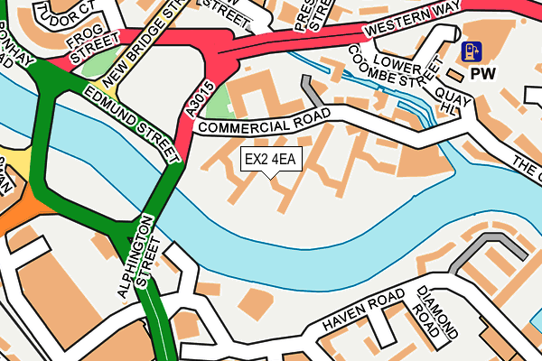 EX2 4EA map - OS OpenMap – Local (Ordnance Survey)