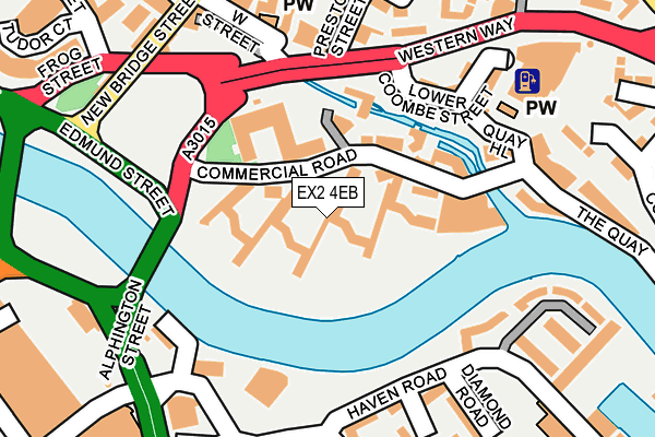 EX2 4EB map - OS OpenMap – Local (Ordnance Survey)