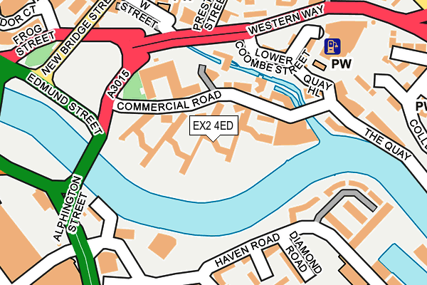 EX2 4ED map - OS OpenMap – Local (Ordnance Survey)