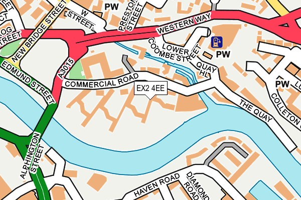 EX2 4EE map - OS OpenMap – Local (Ordnance Survey)