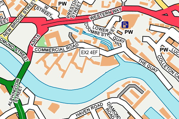 EX2 4EF map - OS OpenMap – Local (Ordnance Survey)