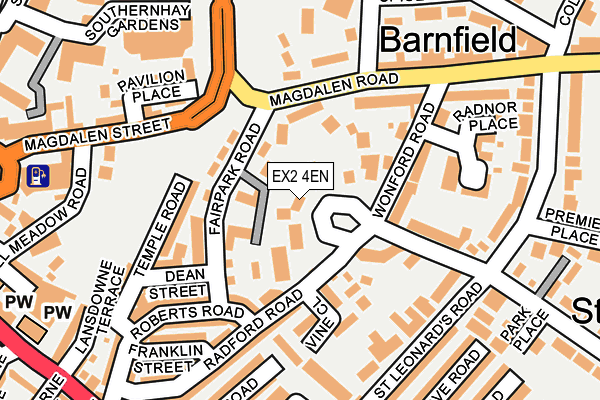 EX2 4EN map - OS OpenMap – Local (Ordnance Survey)