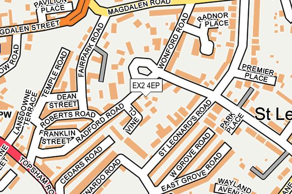 EX2 4EP map - OS OpenMap – Local (Ordnance Survey)
