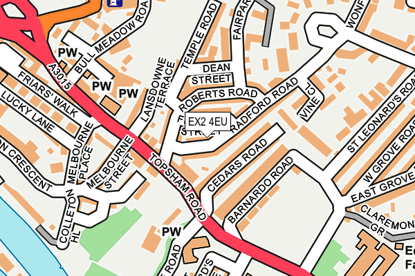 EX2 4EU map - OS OpenMap – Local (Ordnance Survey)