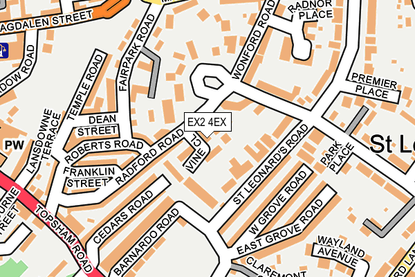 EX2 4EX map - OS OpenMap – Local (Ordnance Survey)