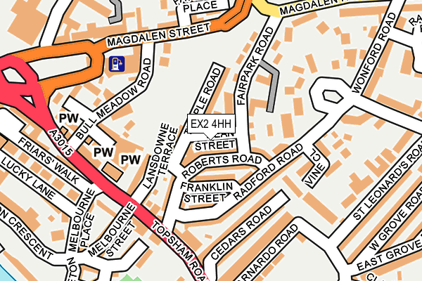 EX2 4HH map - OS OpenMap – Local (Ordnance Survey)