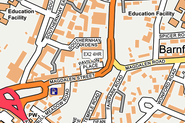 EX2 4HR map - OS OpenMap – Local (Ordnance Survey)