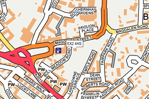 EX2 4HS map - OS OpenMap – Local (Ordnance Survey)