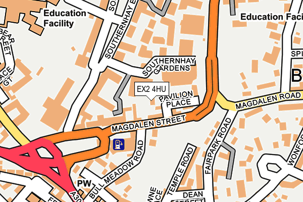 EX2 4HU map - OS OpenMap – Local (Ordnance Survey)