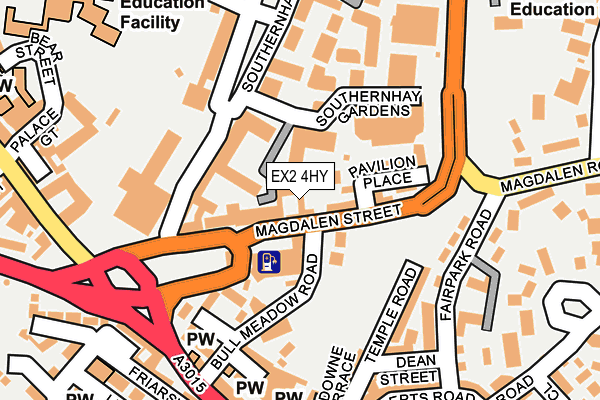 Map of PENHAVEN DEVELOPMENTS LIMITED at local scale