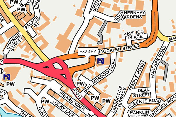 EX2 4HZ map - OS OpenMap – Local (Ordnance Survey)