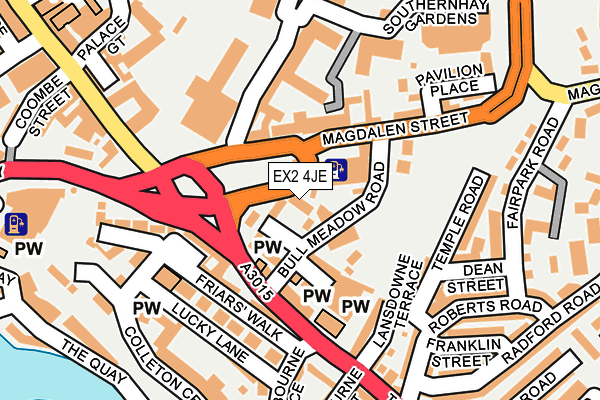 EX2 4JE map - OS OpenMap – Local (Ordnance Survey)