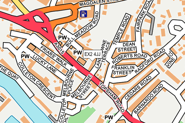 EX2 4JJ map - OS OpenMap – Local (Ordnance Survey)