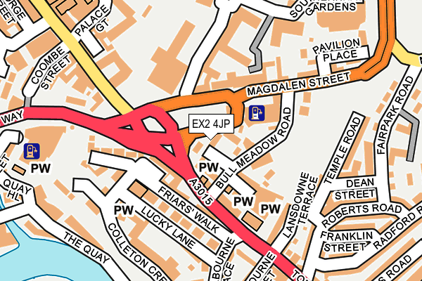 EX2 4JP map - OS OpenMap – Local (Ordnance Survey)