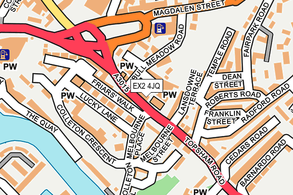 EX2 4JQ map - OS OpenMap – Local (Ordnance Survey)