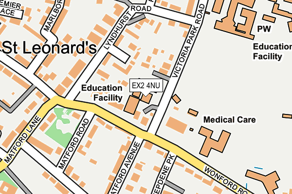 EX2 4NU map - OS OpenMap – Local (Ordnance Survey)