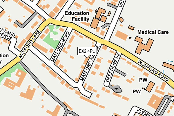 EX2 4PL map - OS OpenMap – Local (Ordnance Survey)