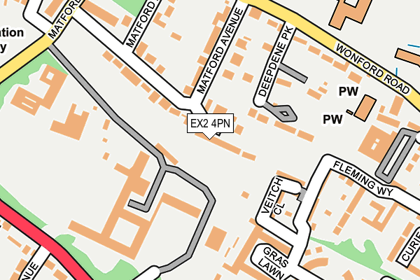 EX2 4PN map - OS OpenMap – Local (Ordnance Survey)
