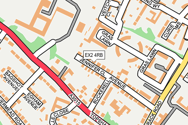 EX2 4RB map - OS OpenMap – Local (Ordnance Survey)