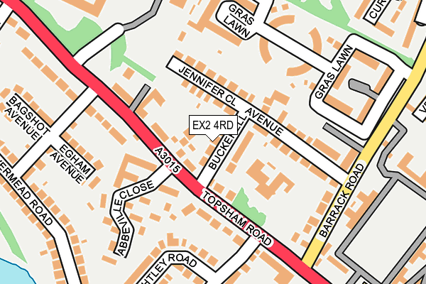 EX2 4RD map - OS OpenMap – Local (Ordnance Survey)