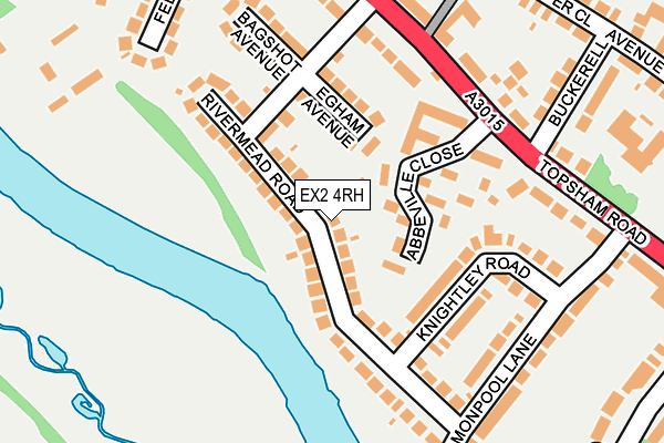 EX2 4RH map - OS OpenMap – Local (Ordnance Survey)