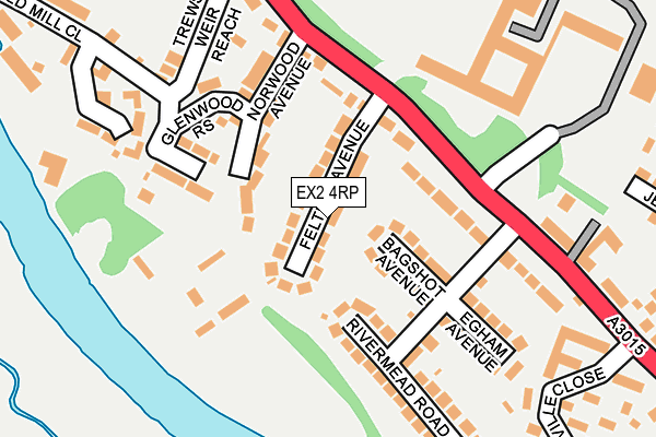 EX2 4RP map - OS OpenMap – Local (Ordnance Survey)
