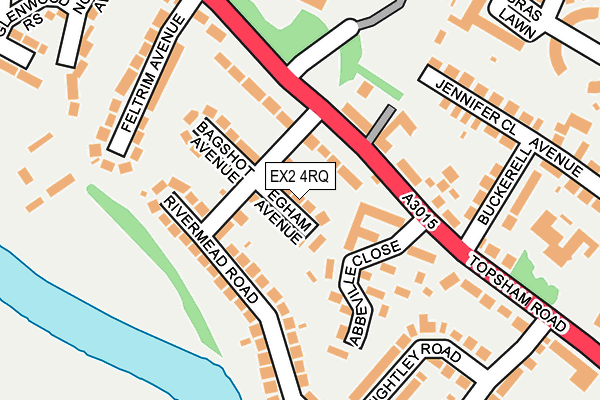 EX2 4RQ map - OS OpenMap – Local (Ordnance Survey)