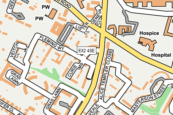 EX2 4SE map - OS OpenMap – Local (Ordnance Survey)