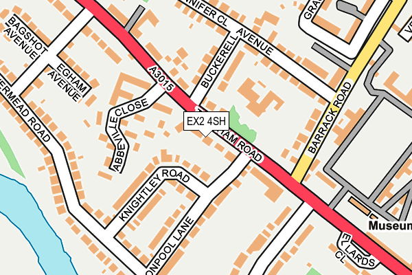 EX2 4SH map - OS OpenMap – Local (Ordnance Survey)