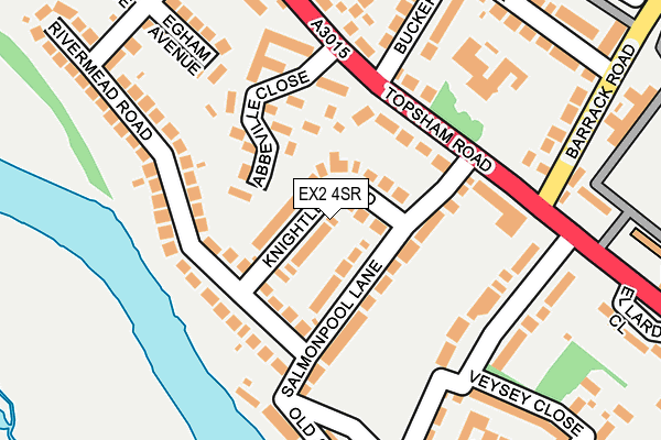 EX2 4SR map - OS OpenMap – Local (Ordnance Survey)
