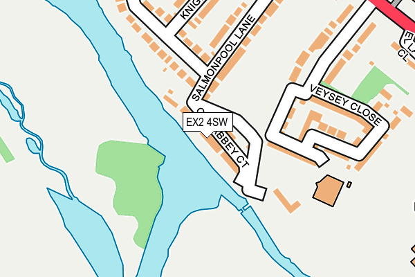 EX2 4SW map - OS OpenMap – Local (Ordnance Survey)