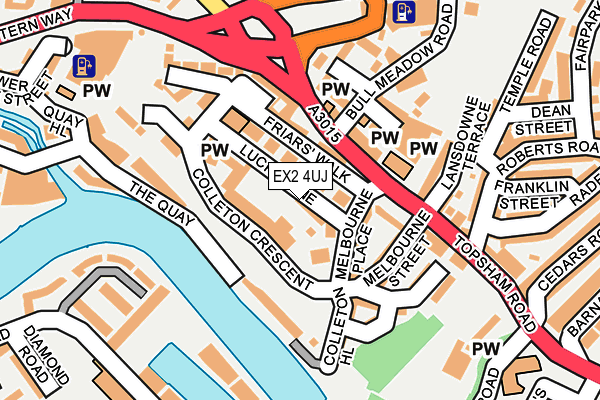 EX2 4UJ map - OS OpenMap – Local (Ordnance Survey)