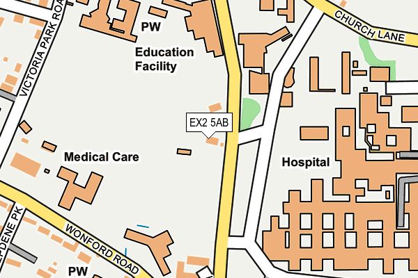 EX2 5AB map - OS OpenMap – Local (Ordnance Survey)