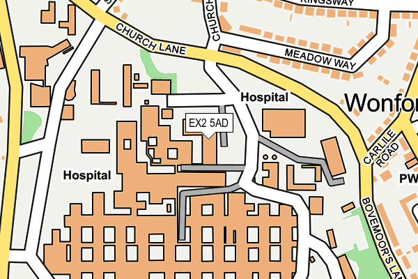 EX2 5AD map - OS OpenMap – Local (Ordnance Survey)