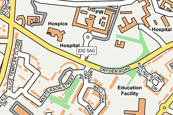 EX2 5AG map - OS OpenMap – Local (Ordnance Survey)