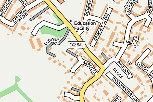 EX2 5AL map - OS OpenMap – Local (Ordnance Survey)