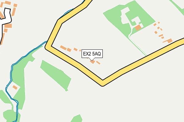 EX2 5AQ map - OS OpenMap – Local (Ordnance Survey)