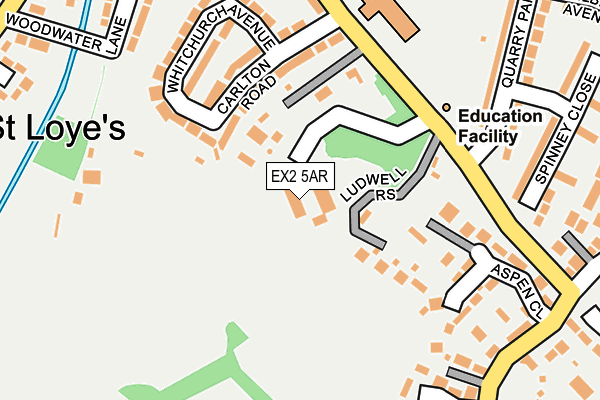 EX2 5AR map - OS OpenMap – Local (Ordnance Survey)