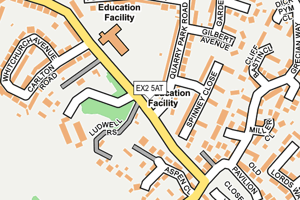 EX2 5AT map - OS OpenMap – Local (Ordnance Survey)