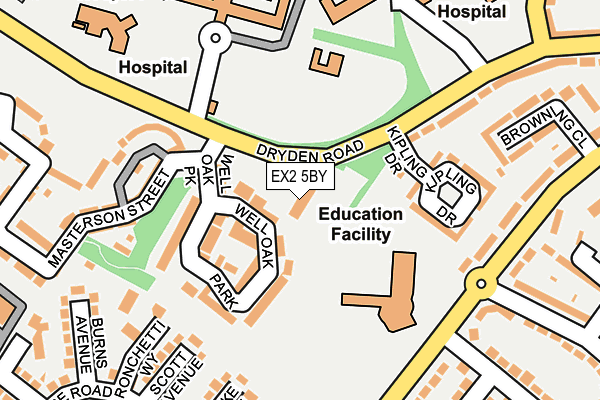 EX2 5BY map - OS OpenMap – Local (Ordnance Survey)