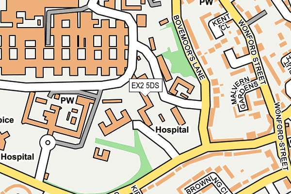 EX2 5DS map - OS OpenMap – Local (Ordnance Survey)