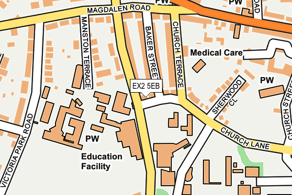 EX2 5EB map - OS OpenMap – Local (Ordnance Survey)