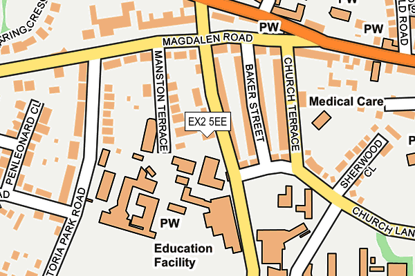 EX2 5EE map - OS OpenMap – Local (Ordnance Survey)