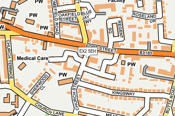 EX2 5EH map - OS OpenMap – Local (Ordnance Survey)