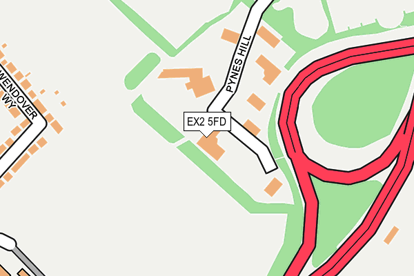 EX2 5FD map - OS OpenMap – Local (Ordnance Survey)