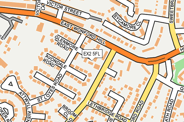 EX2 5FL map - OS OpenMap – Local (Ordnance Survey)