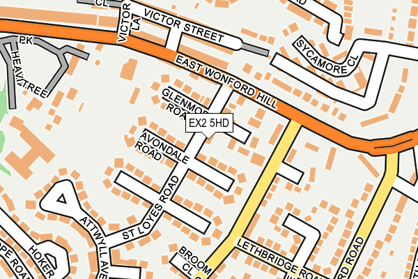 EX2 5HD map - OS OpenMap – Local (Ordnance Survey)