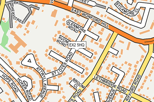 EX2 5HQ map - OS OpenMap – Local (Ordnance Survey)