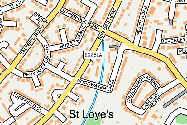 EX2 5LA map - OS OpenMap – Local (Ordnance Survey)