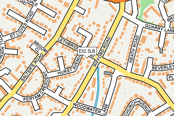 EX2 5LB map - OS OpenMap – Local (Ordnance Survey)